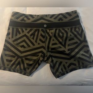 Lululemon Green & Black Shorts